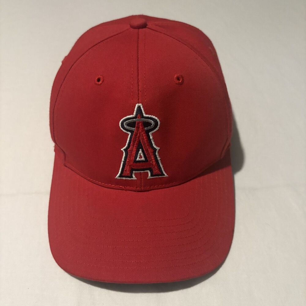 Los Angeles Angels Hat Youth Red Cap 47 Brand MLB Baseball Adjustable
